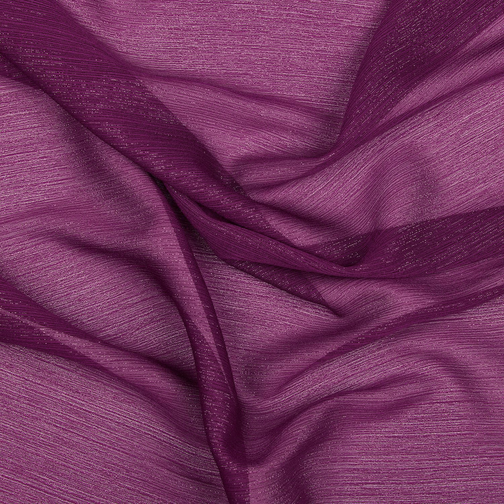 LUREX STRIPE YORYU CHIFFON| 3003 ORCHID POP - Zelouf Fabrics