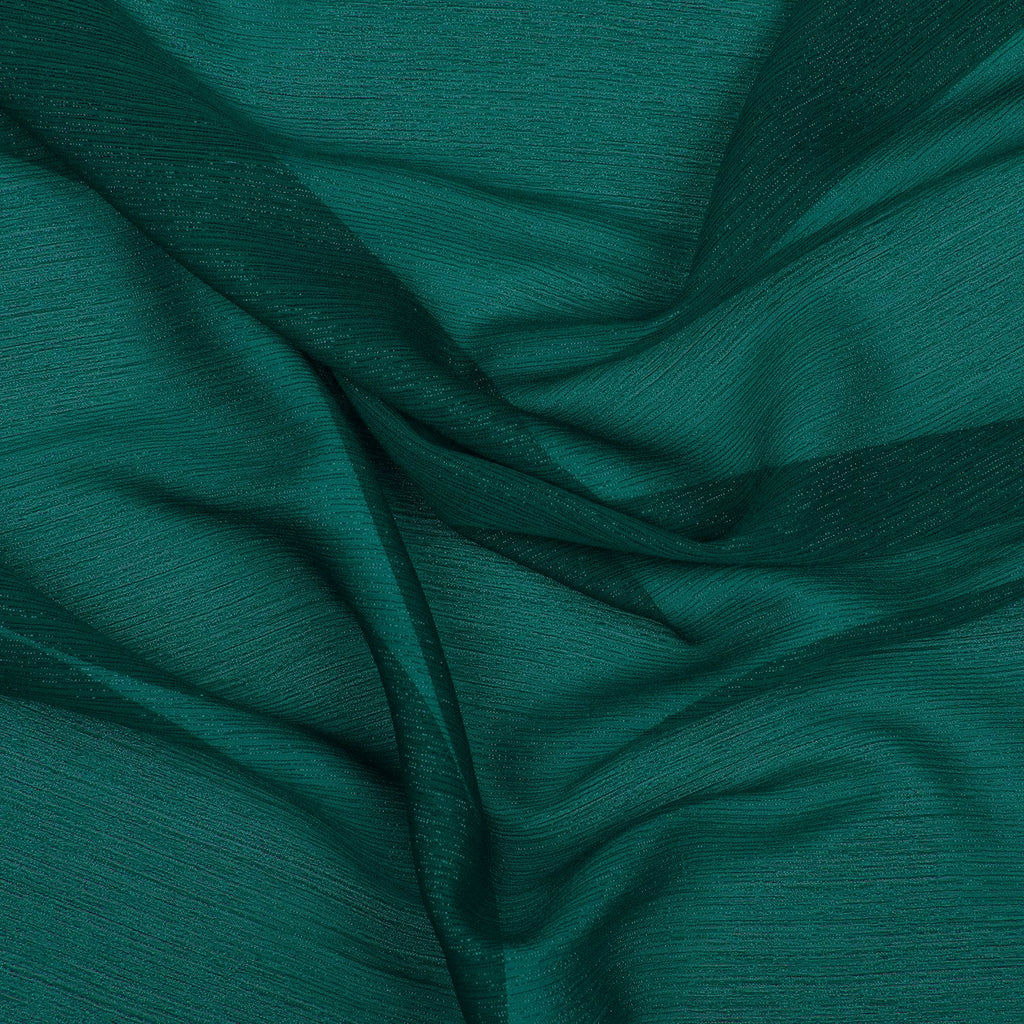 LUREX STRIPE YORYU CHIFFON| 3003 TEAL RAZZLE - Zelouf Fabrics