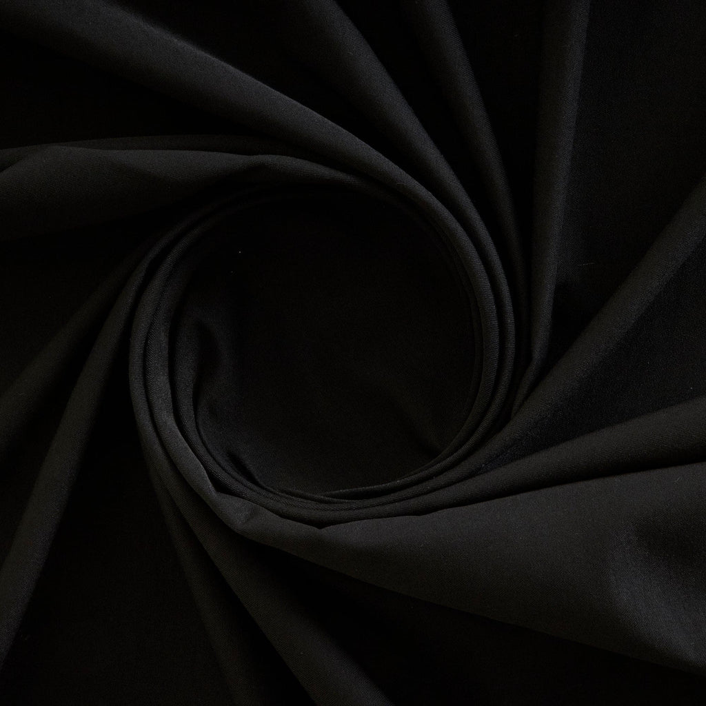 BELLA STRETCH BENGALINE  | 26216 BLACK - Zelouf Fabrics