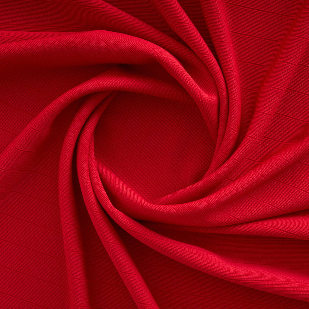 STRETCH RIB KNIT | 23638 AUTUMN RED - Zelouf Fabrics