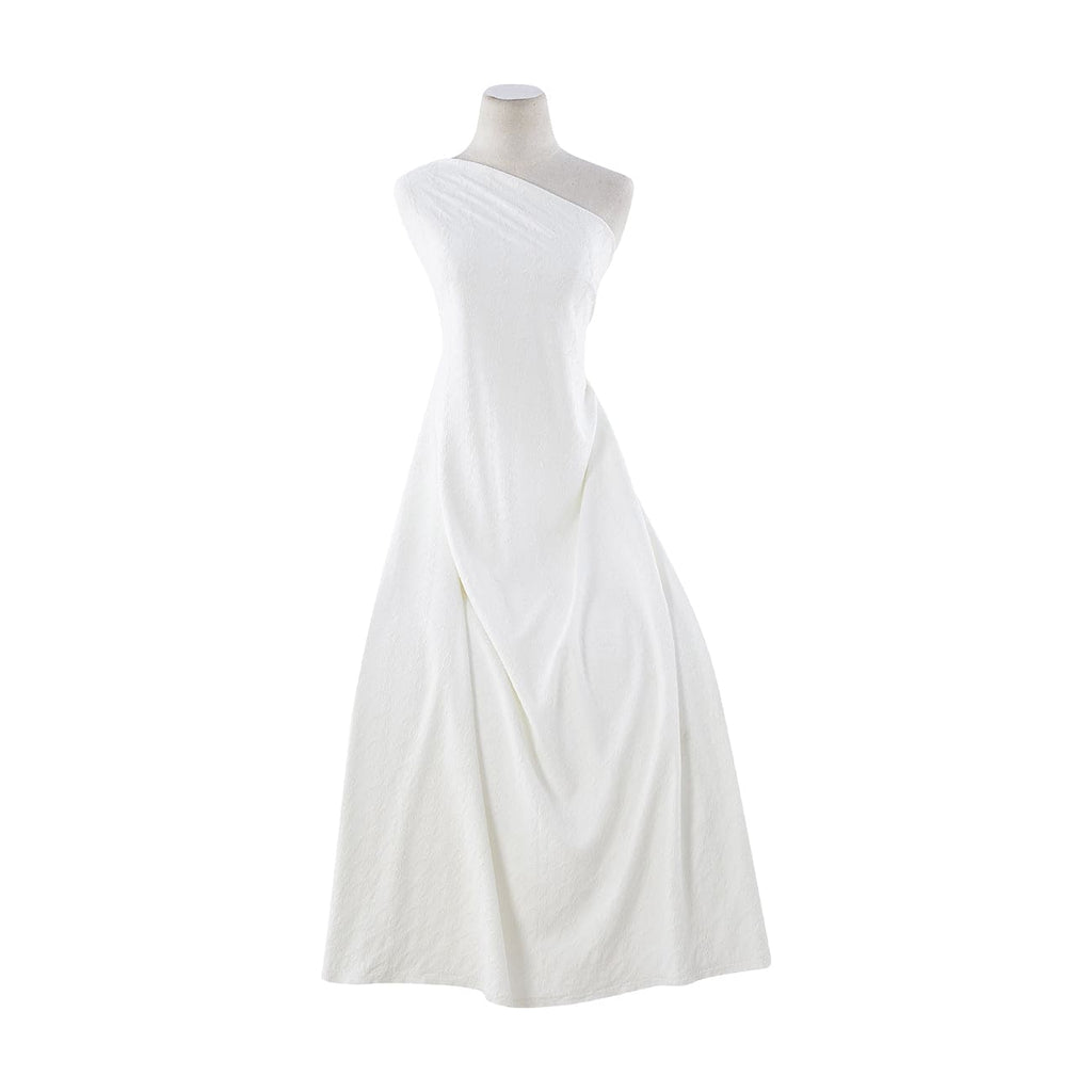 HOUNDSTOOTH RIB JACQUARD  | 3122 OFF WHITE - Zelouf Fabrics