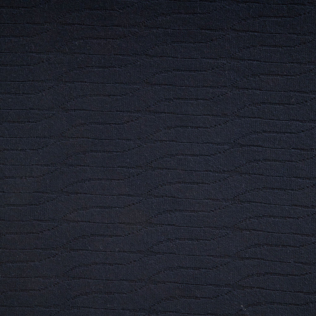 KIND NAVY | 26223 - VERA CASHMERE LOOK JACQUARD KNIT - Zelouf Fabrics