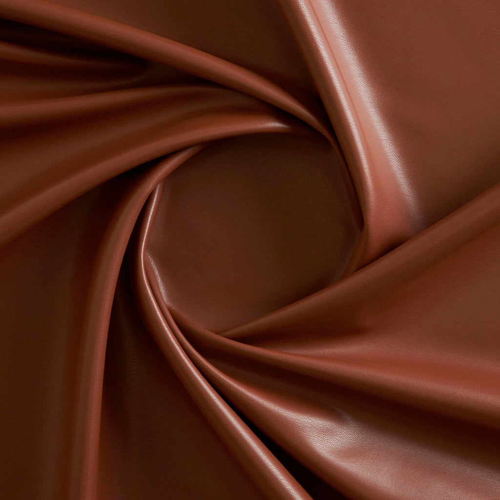 MEDIUM BROWN | 26265 - FAUX LEATHER / PLEATHER - Zelouf Fabrics