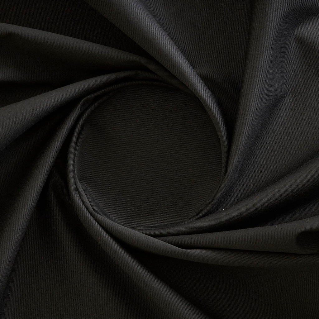 COTTON BLEND TARGET TWILL  | 26267 BLACK - Zelouf Fabrics