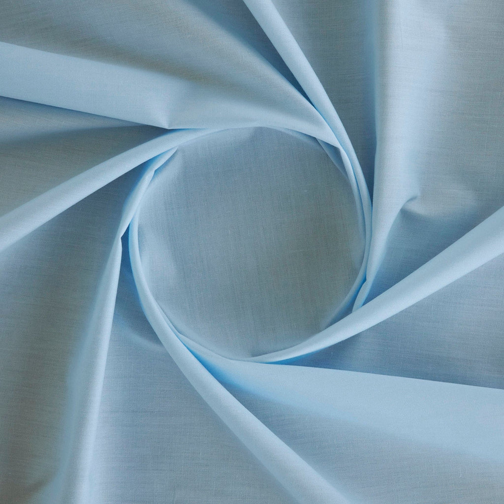 COTTON BLEND BROADCLOTH  | 26268 LIGHT BLUE - Zelouf Fabrics