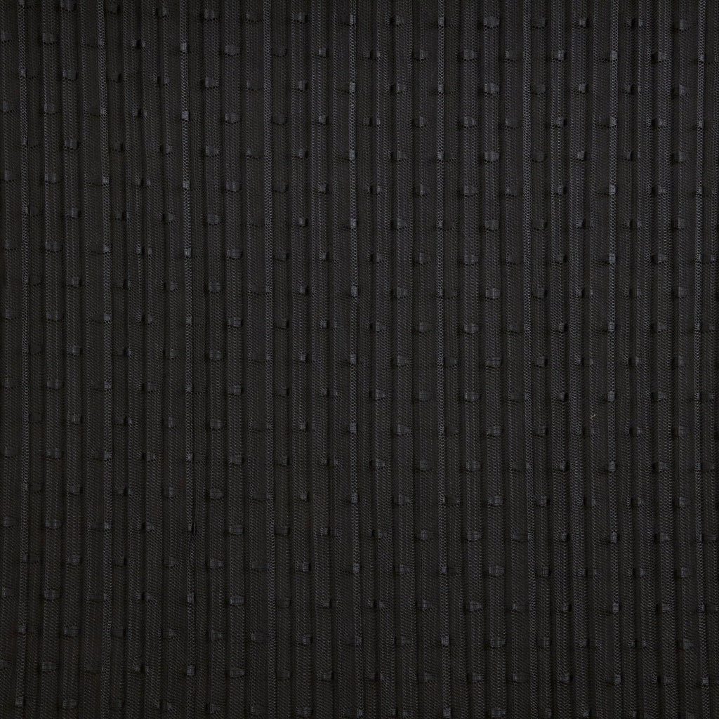 BLACK | 24263-CRUSHED - ROCKING DOT ON CRUSHED MESH - Zelouf Fabrics