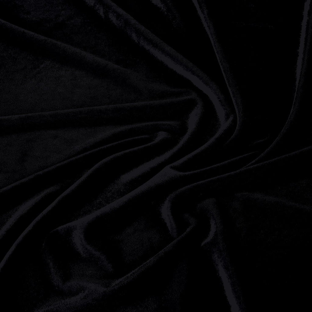 VELVET BONDED SCUBA  | 323-5566 GG MIDNIGHT - Zelouf Fabrics