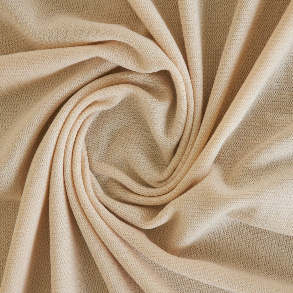 AMANDA BRUSHED SWEATER RIB  | 26337 CREAM - Zelouf Fabrics
