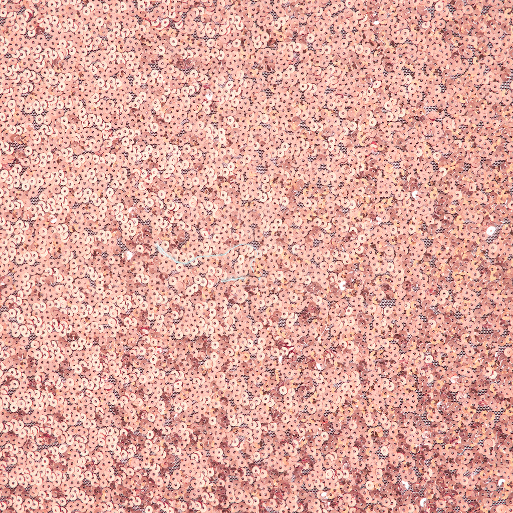 CALM ROSE | 25219 - TULA FACETED ALL OVER SEQUIN MESH - Zelouf Fabrics