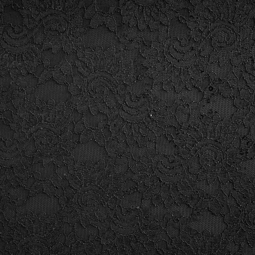 ZOEY TRANS LACE  | 26299-TRANS BLACK - Zelouf Fabrics