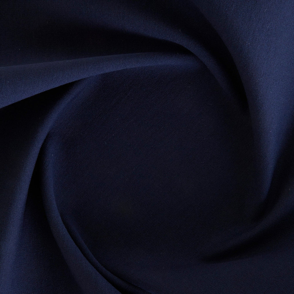 AUTUMN MARINE BLUE | 5217 - RAYON NYLON SPAN PONTE - BLACK PONTE KNIT FABRIC - Zelouf Fabrics