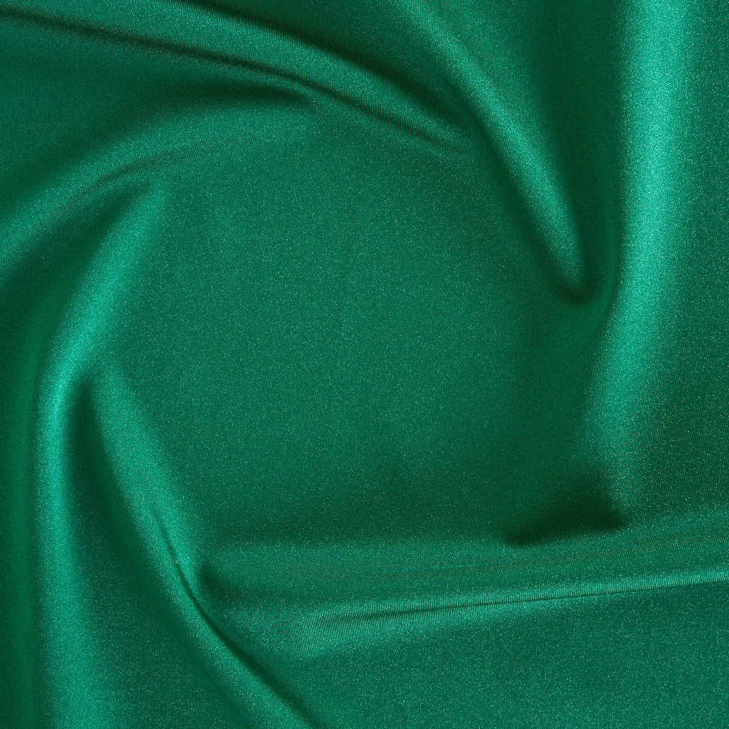 STRETCH BODYCON SATIN | 25333 CHARMING EMERALD - Zelouf Fabrics