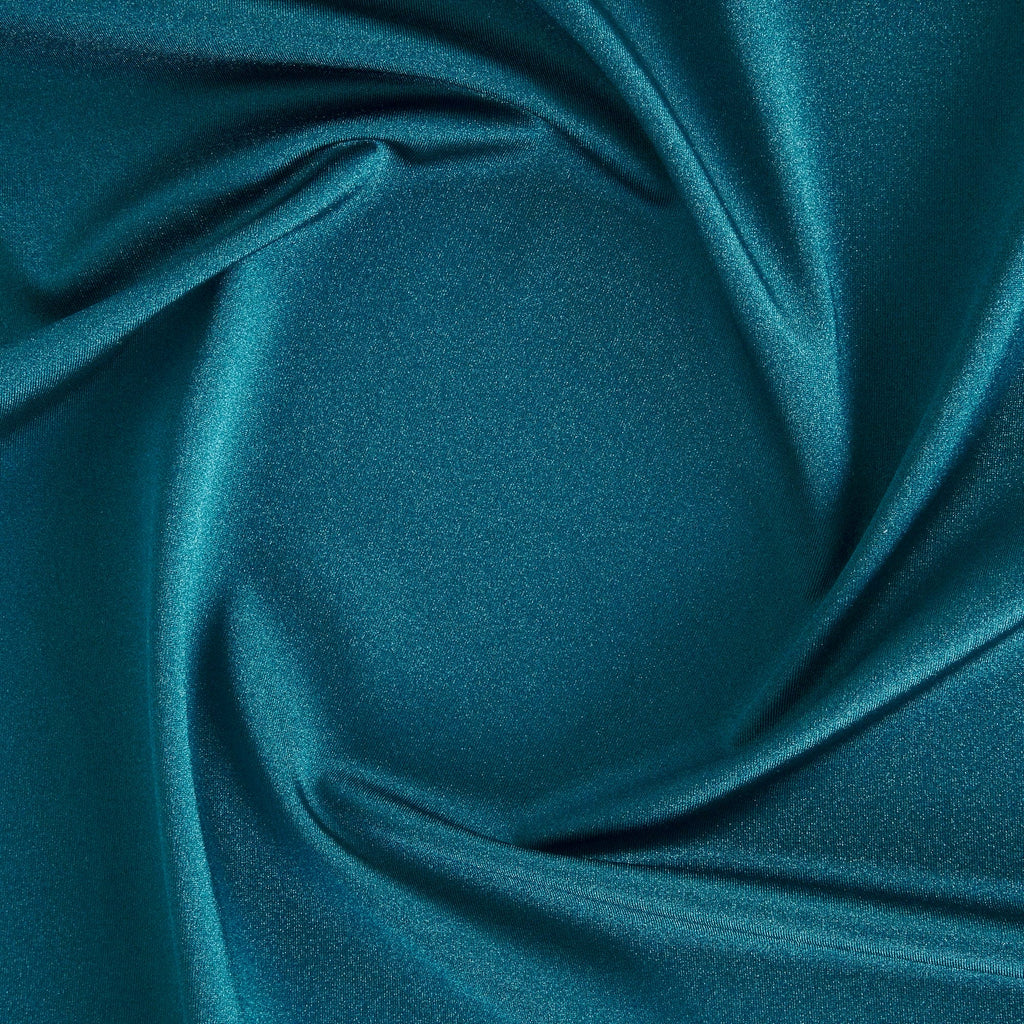 STRETCH BODYCON SATIN | 25333 CHARMING TEAL - Zelouf Fabrics