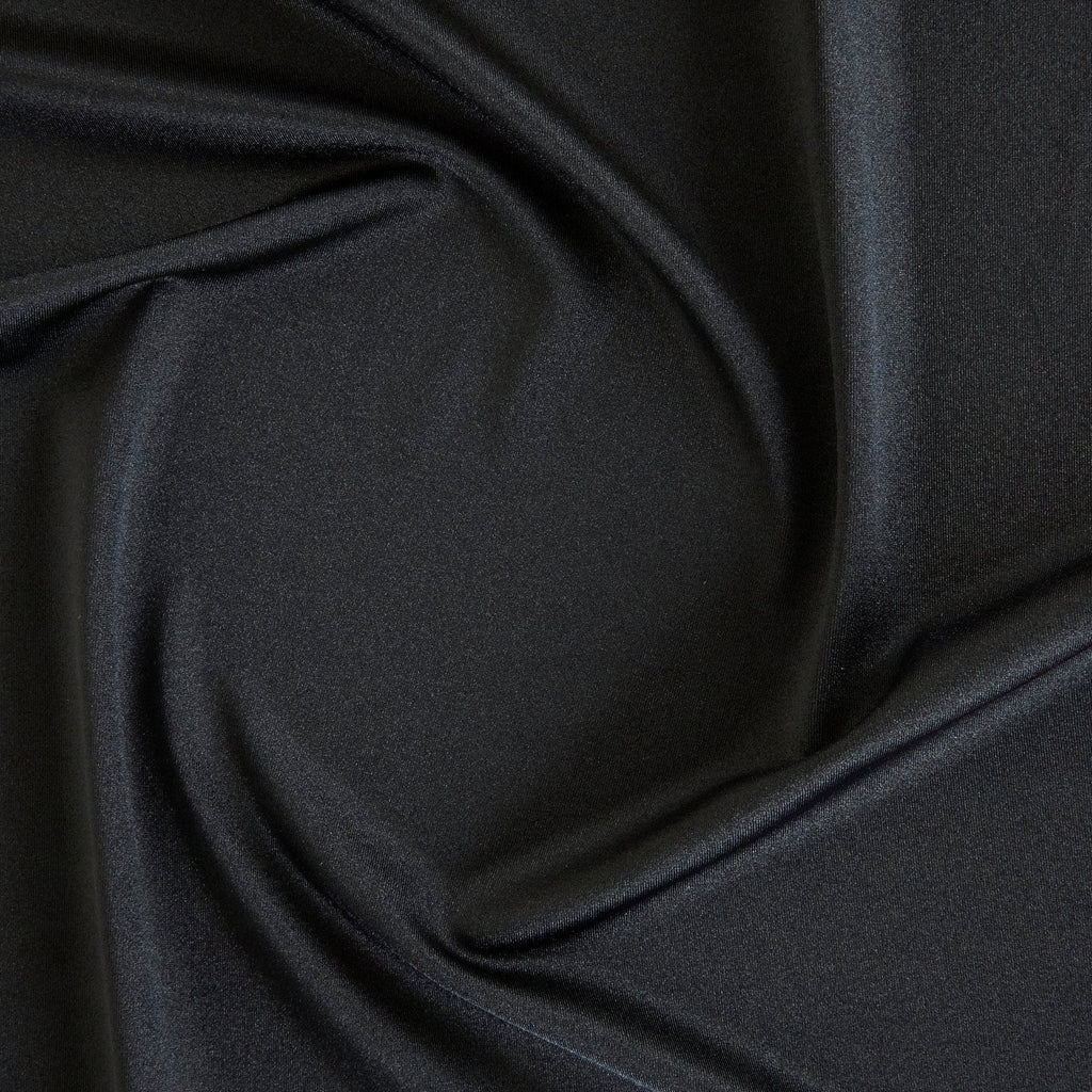 STRETCH BODYCON SATIN | 25333 BLACK - Zelouf Fabrics
