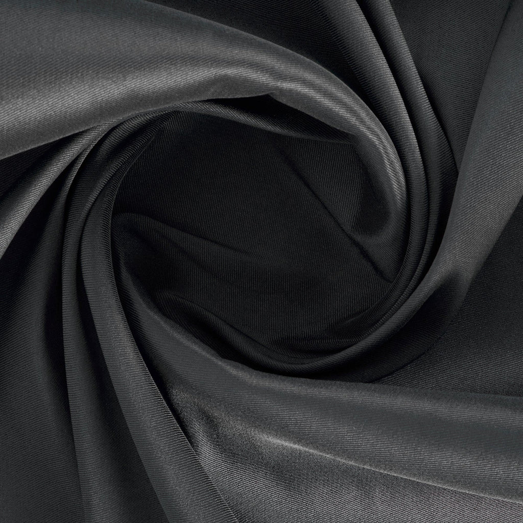STRETCH MIKADO SATIN TWILL| 23435 CHARMING COAL - Zelouf Fabrics