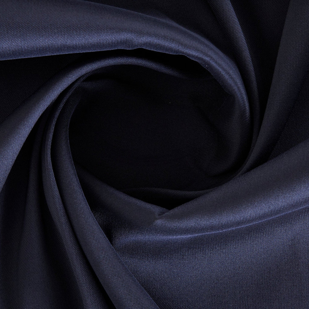 STRETCH MIKADO SATIN TWILL| 23435 CHARMING NAVY - Zelouf Fabrics