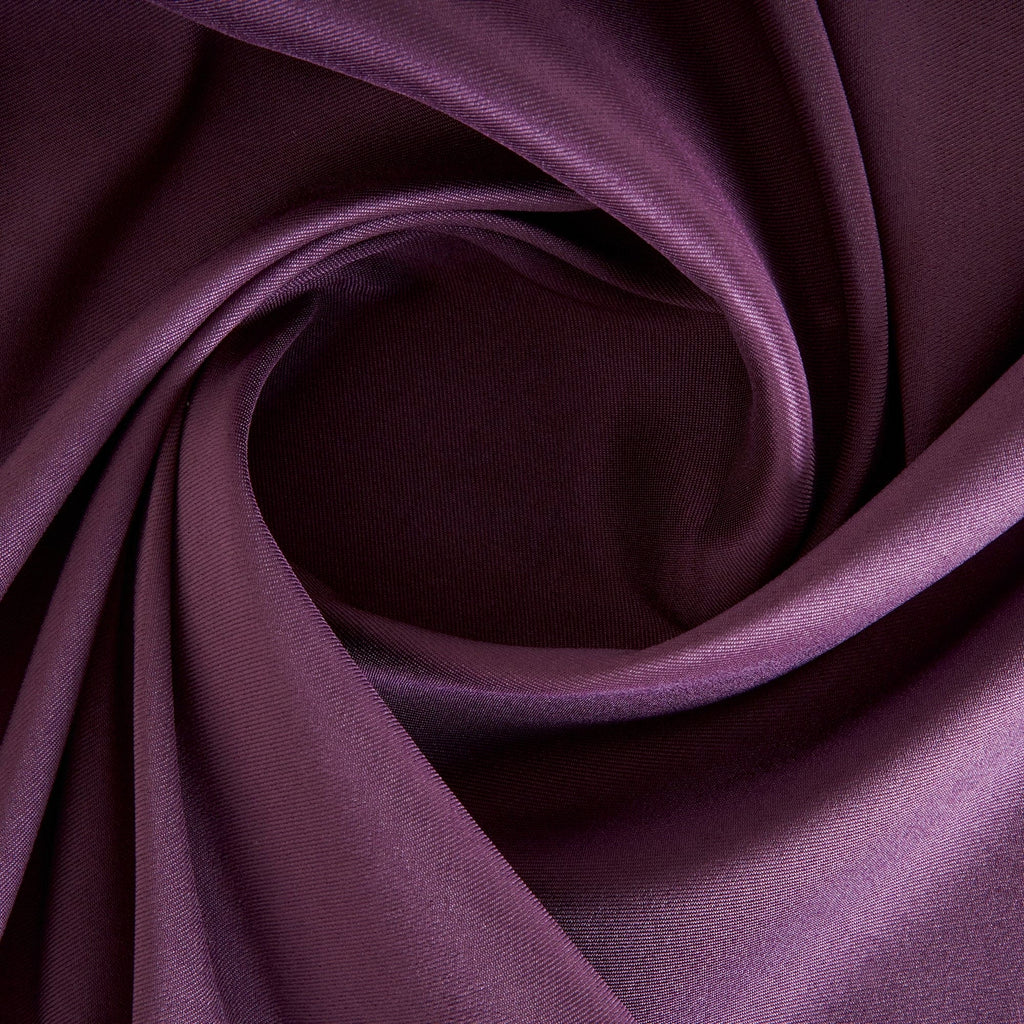 STRETCH MIKADO SATIN TWILL| 23435 CHARMING PLUM - Zelouf Fabrics