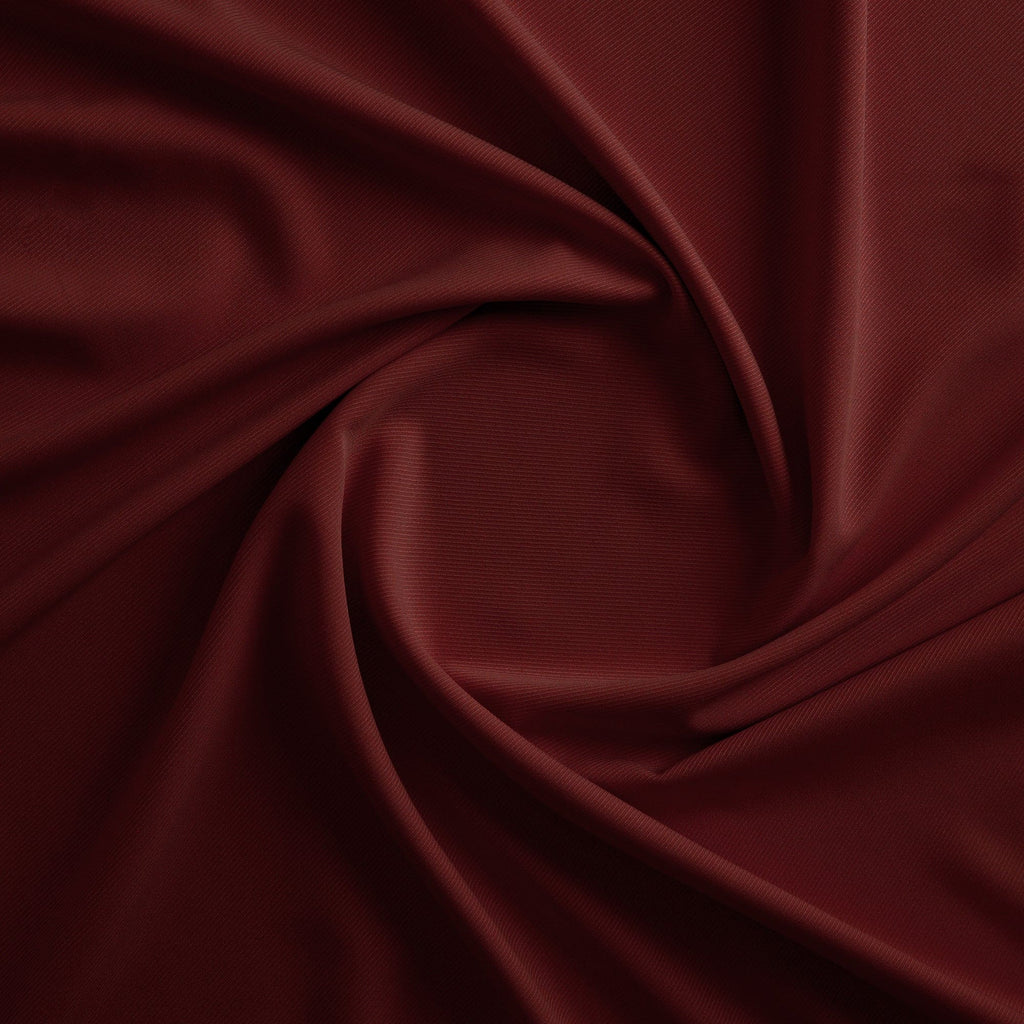 FREYA CAVALRY STRETCH WOVEN TWILL  | 3501 ARRESTING BURGU - Zelouf Fabrics