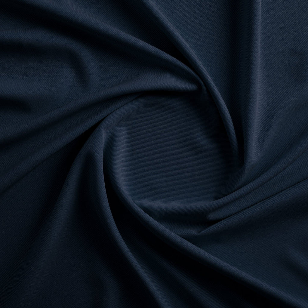FREYA CAVALRY STRETCH WOVEN TWILL  | 3501 ARRESTING NAVY - Zelouf Fabrics