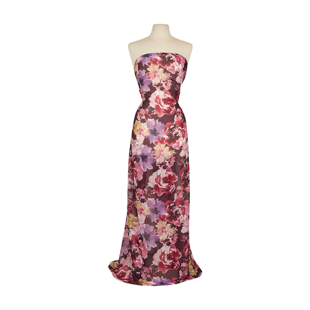 336 WINE/ROSE/PURPLE | 25891-4613 - 25891 PRINT GOLD LUREX YORYU - Zelouf Fabrics