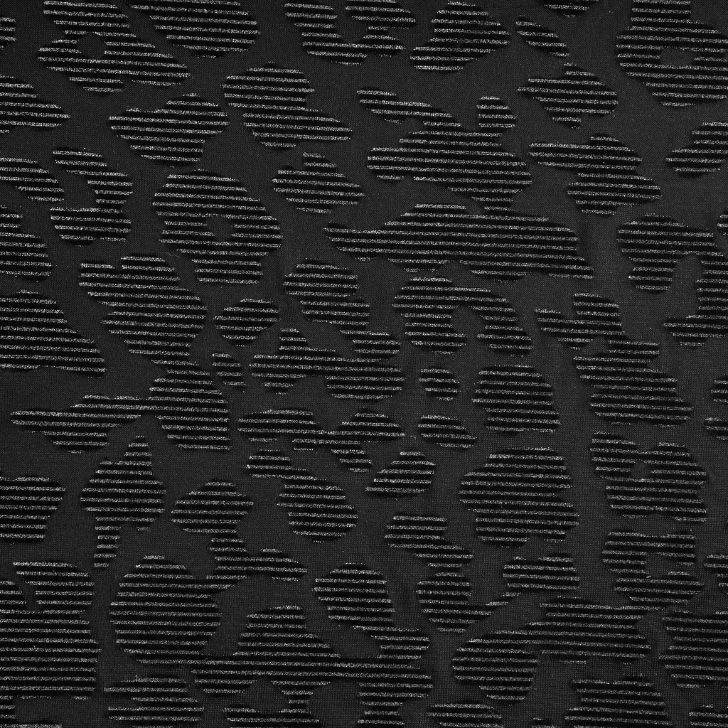 BLACK/SILVER | 26344-FOIL - LEONA LEOPARD BURNOUT VELVET W/FOIL - Zelouf Fabrics