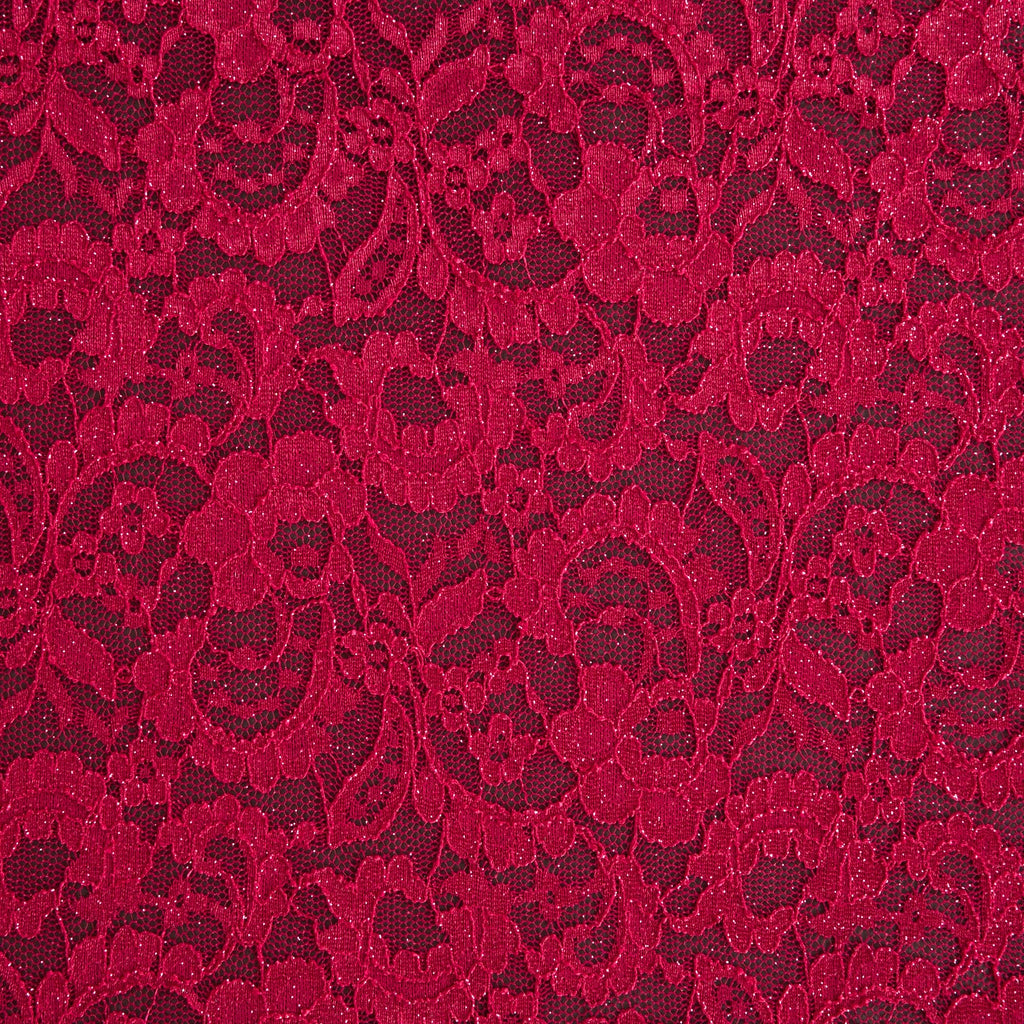 CHARMING BERRY | 23073-GLITTER - RAVIE GLITTER LACE - Zelouf Fabrics