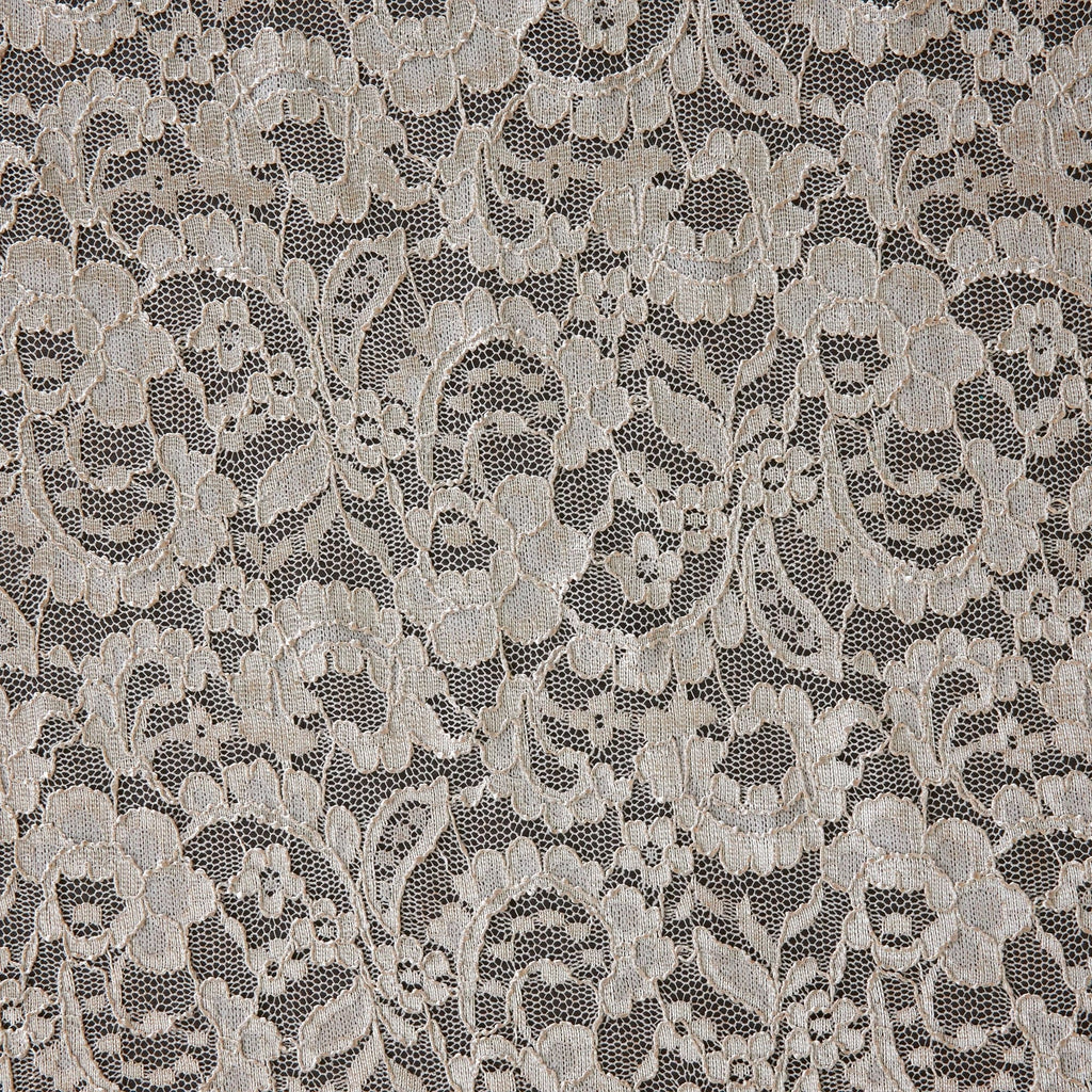 RAVIE FOIL LACE | 23073-FOIL CALM GREY - Zelouf Fabrics