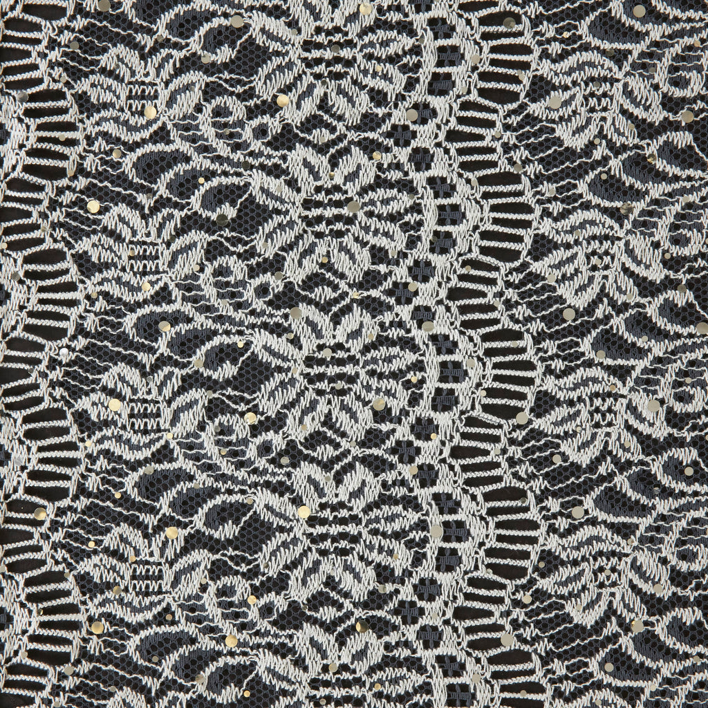 STEEL/IVORY | 26335-TRANS - CASSIDY BIADERE FLORAL TRANS LACE - Zelouf Fabrics
