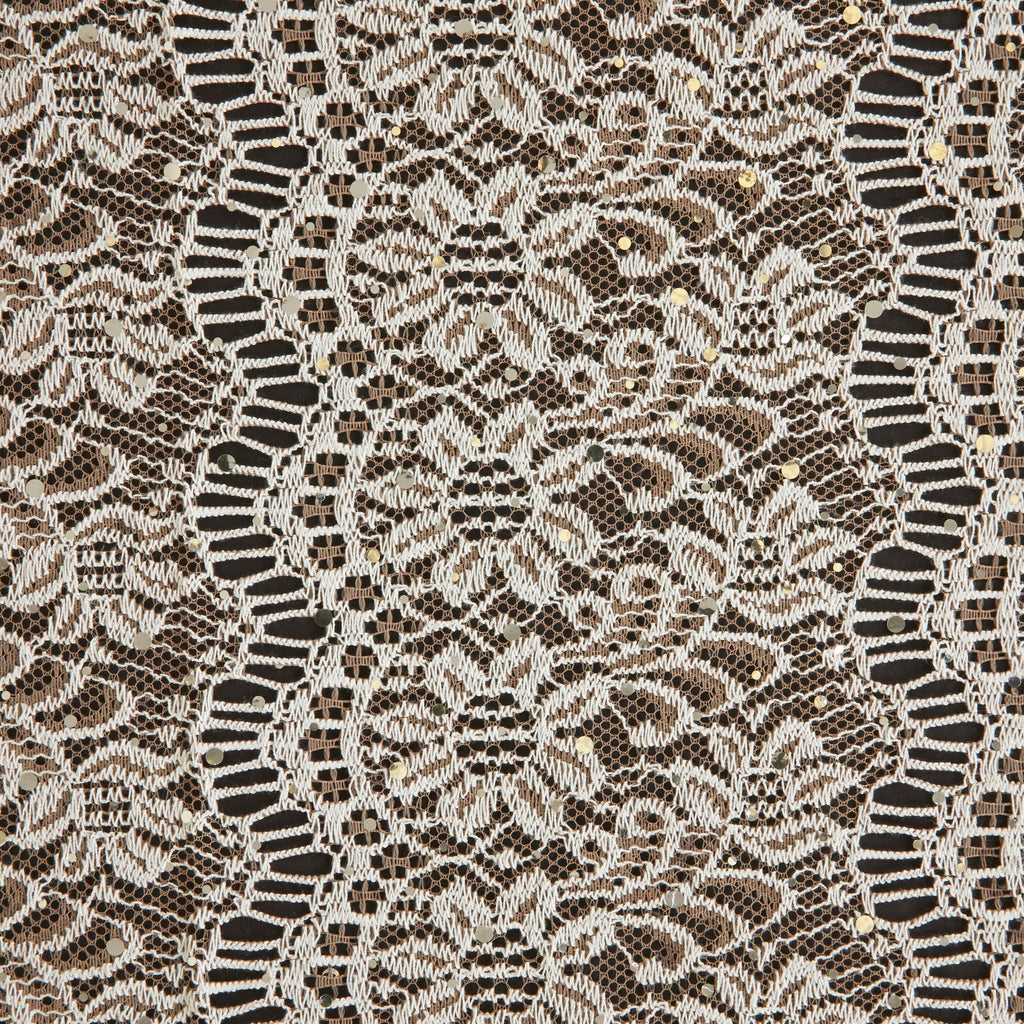 SAND/IVORY | 26335-TRANS - CASSIDY BIADERE FLORAL TRANS LACE - Zelouf Fabrics