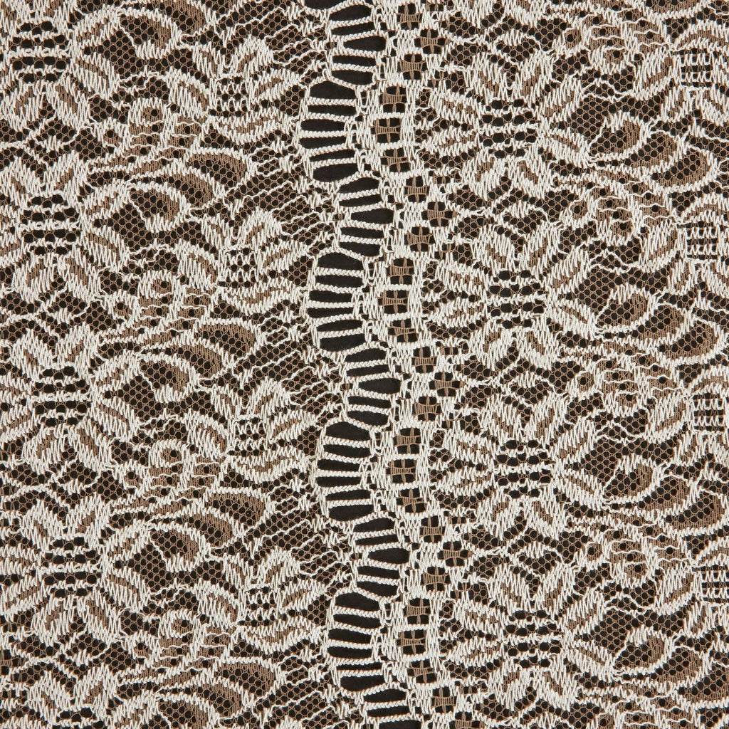 CASSIDY BIADERE FLORAL LACE  | 26335 SAND/IVORY - Zelouf Fabrics
