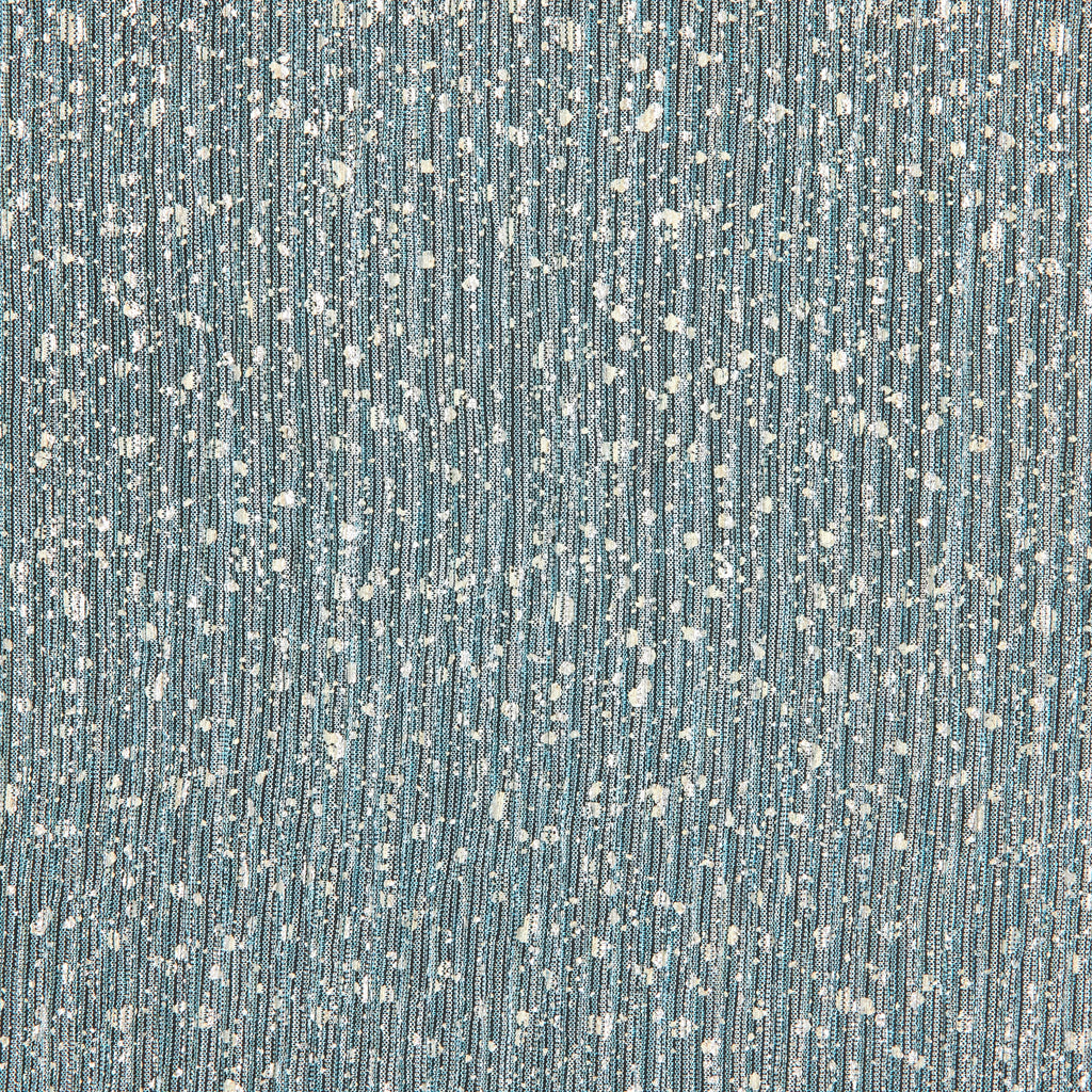 CAROLYN FOIL PLEATED LUREX MESH  | 26183PLT SKY/SILVER - Zelouf Fabrics