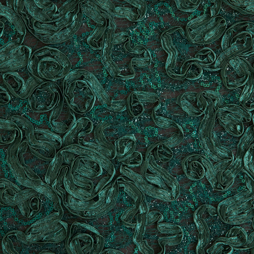 JANET RIBBON SOUTACHE LACE MESH  | 26263 CHARMING HUNTER - Zelouf Fabrics