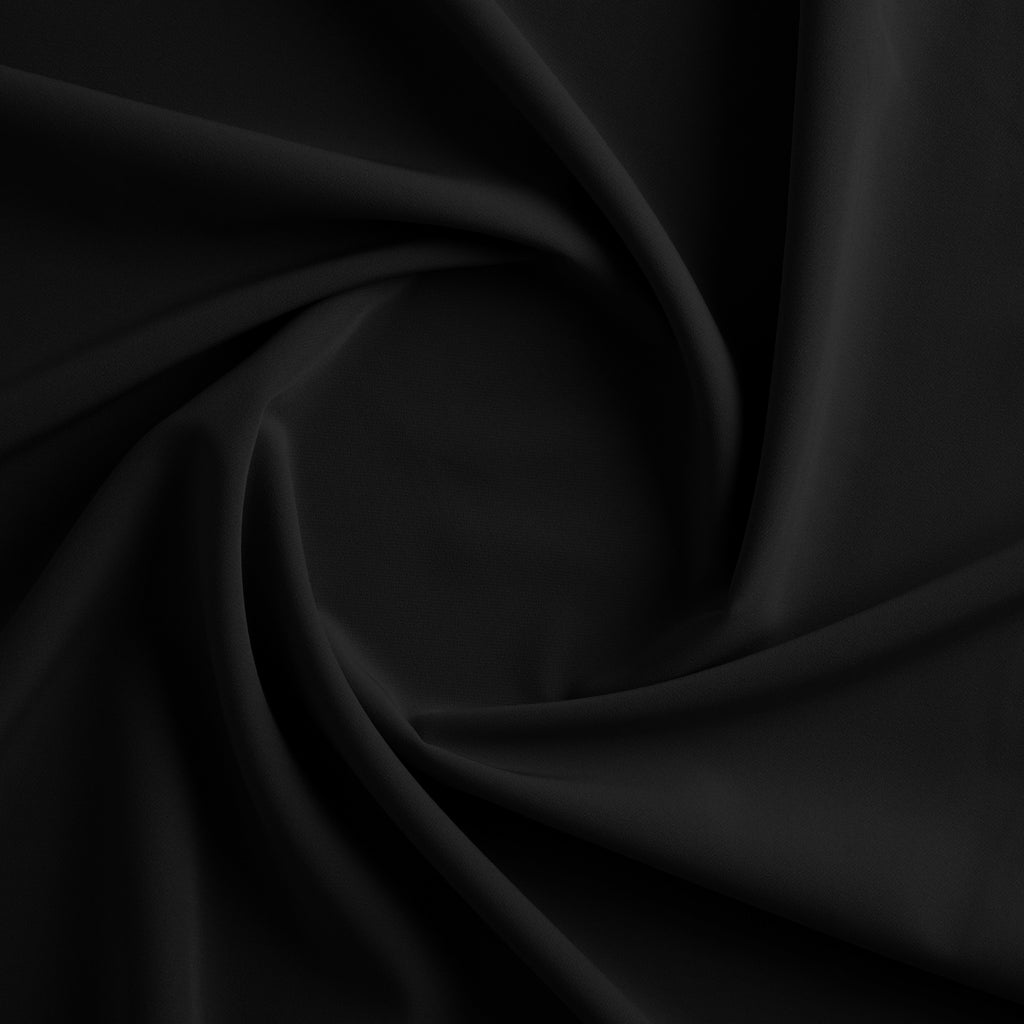 LAGUNA SCUBA KNIT | 3698 BLACK - Zelouf Fabrics