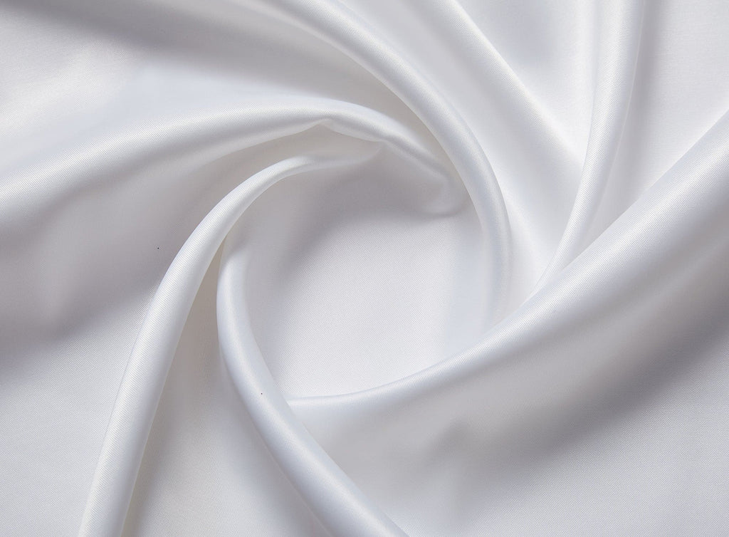 ISLA DULL SATIN  | 3711 WHITE - Zelouf Fabrics