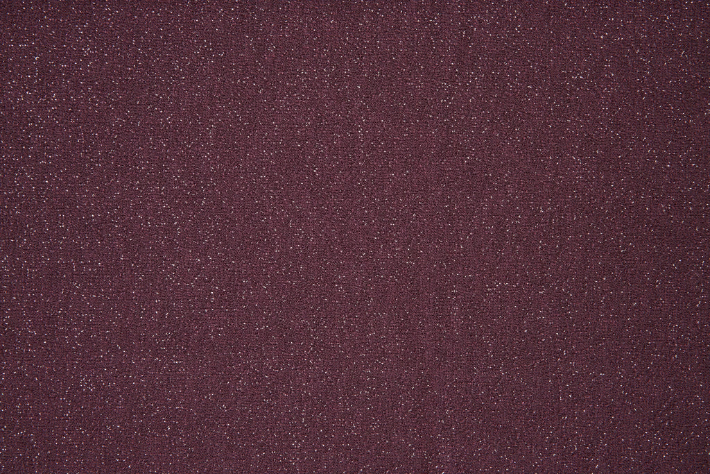 PLUM SHADOW | 5664-LUREX - SCUBA CREPE LUREX - Zelouf Fabrics