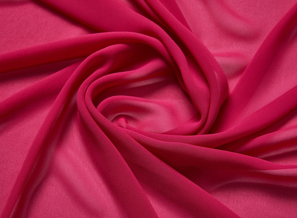 CHERRY SPARKLE | 3835 - SOUFFLE CHIFFON - Zelouf Fabrics