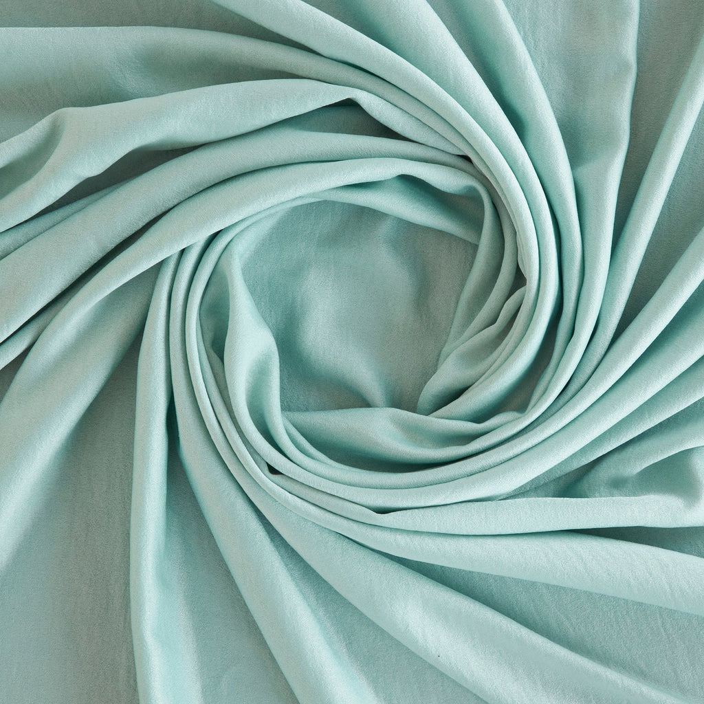 AMY WASHER CREPE SATIN  | D2478 DELICATE SAGE - Zelouf Fabrics