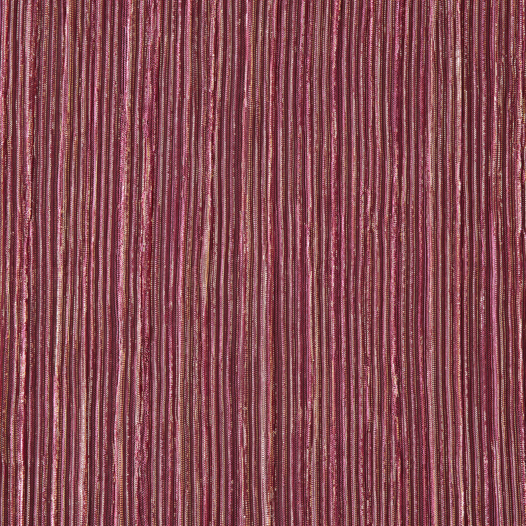 BERRY/GOLDSLV | 26018PLT - ABY CRINKLED LUREX MESH - Zelouf Fabrics