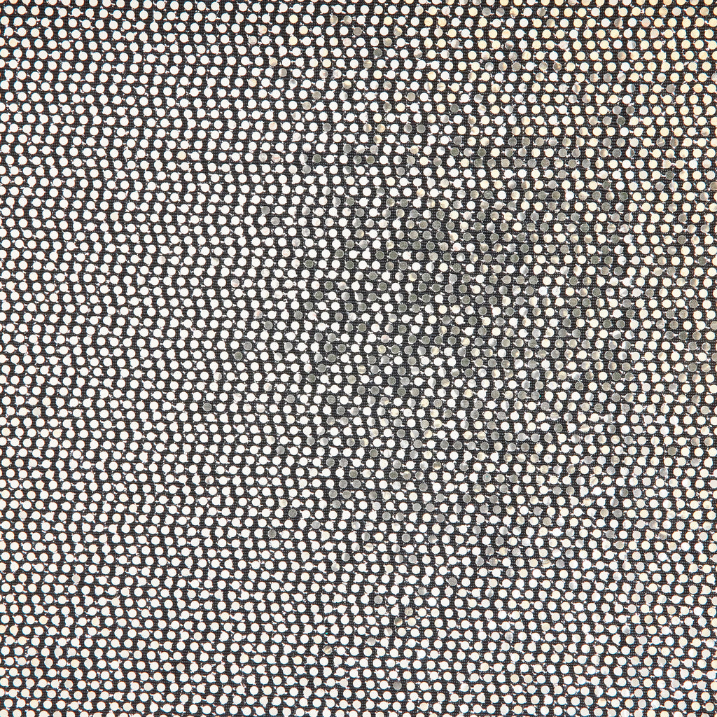 BLACK/SILVER | 25454-TRANS - STAMP ALL OVER TRANS STRETCH KNIT - Zelouf Fabrics