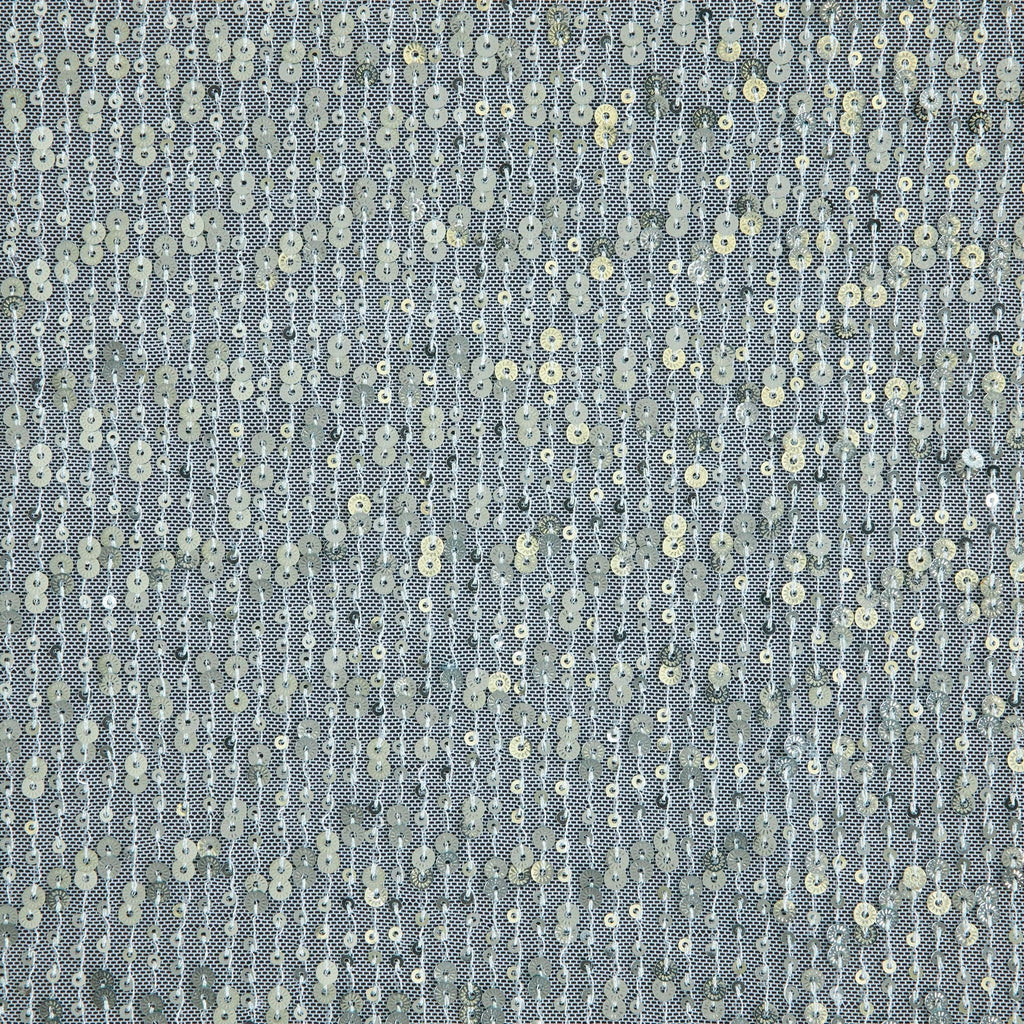 SEAFOAM | D2431 - AMY ALL OVER SEQUINS MESH - Zelouf Fabrics