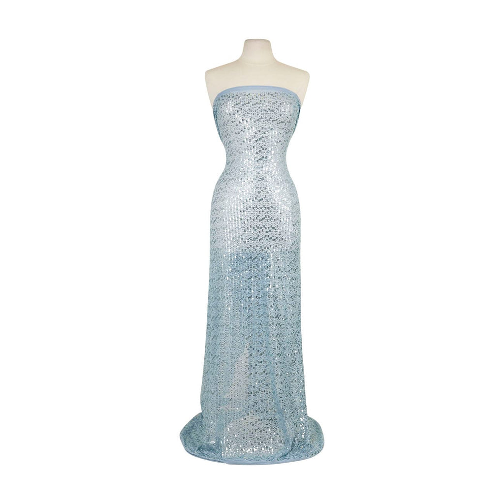 SEAFOAM | D2431 - AMY ALL OVER SEQUINS MESH - Zelouf Fabrics