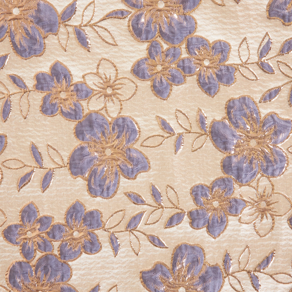 LUCY FLORAL JACQUARD  | 26306 WISTERIA COMBO - Zelouf Fabrics