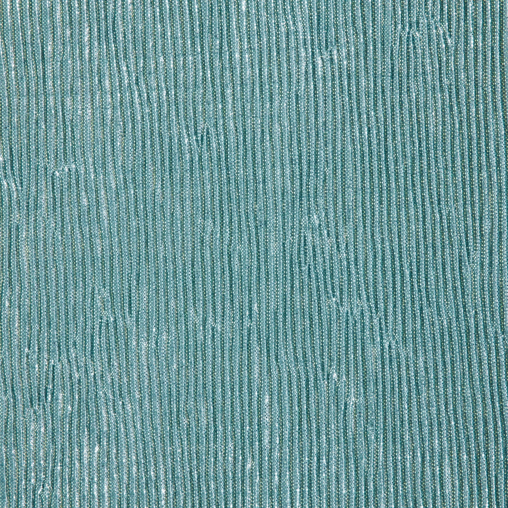SEAFOAM/SEAFOAM | 26371 - YVETTE FOIL CRINKLE BODRE - Zelouf Fabrics