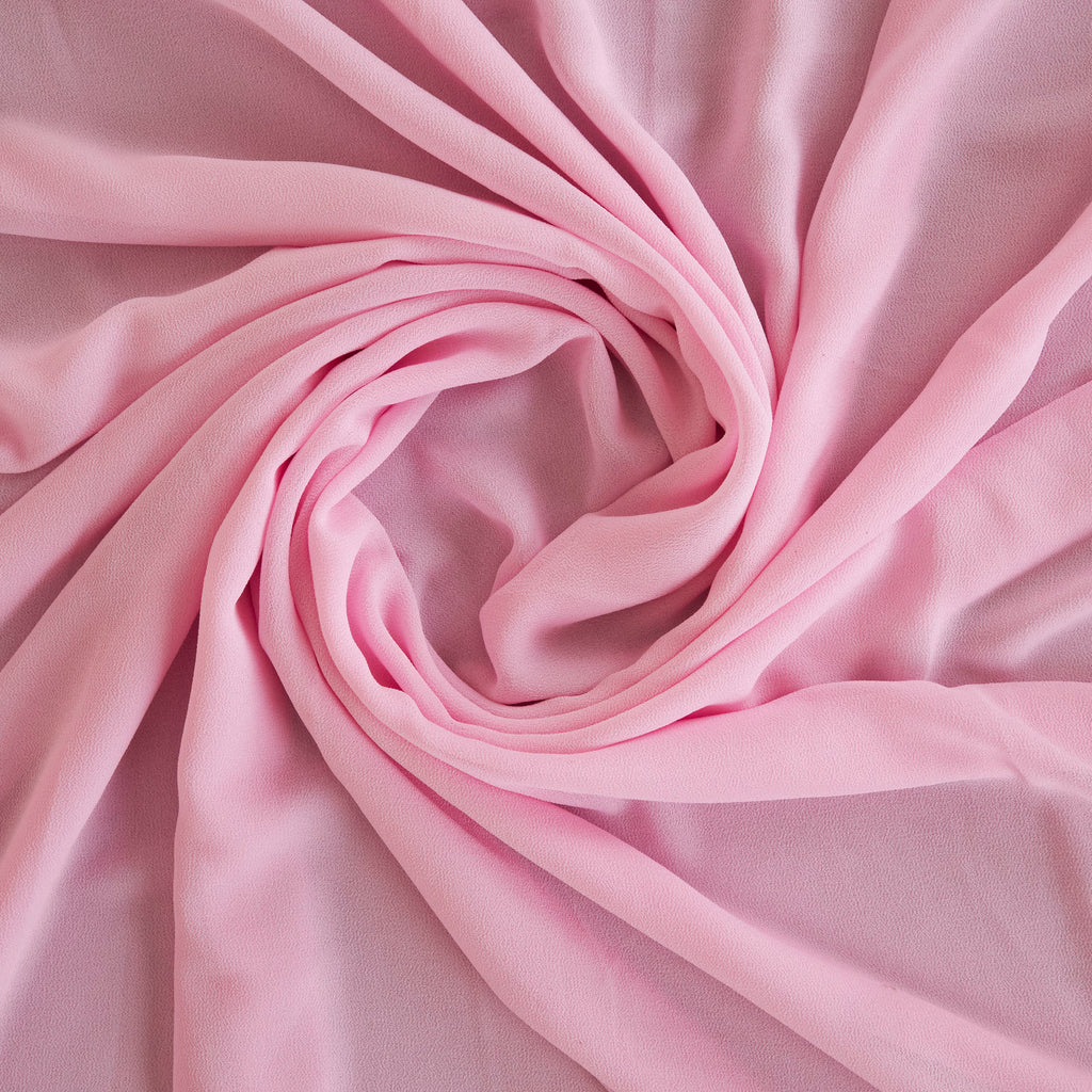 SOUFFLE CREPE CHIFFON | 5200 MODERN ROSE - Zelouf Fabrics
