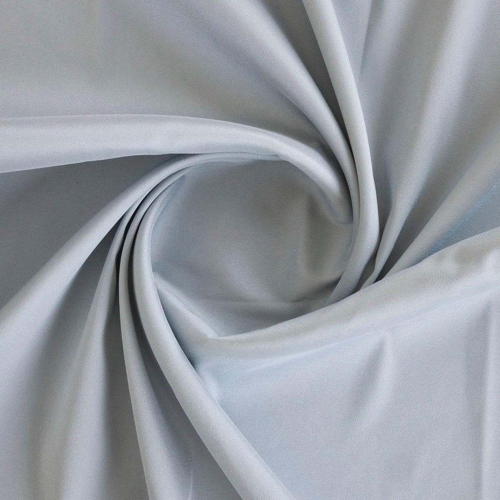 STRETCH MIKADO SATIN TWILL| 23435 PERFECT SILVER - Zelouf Fabrics