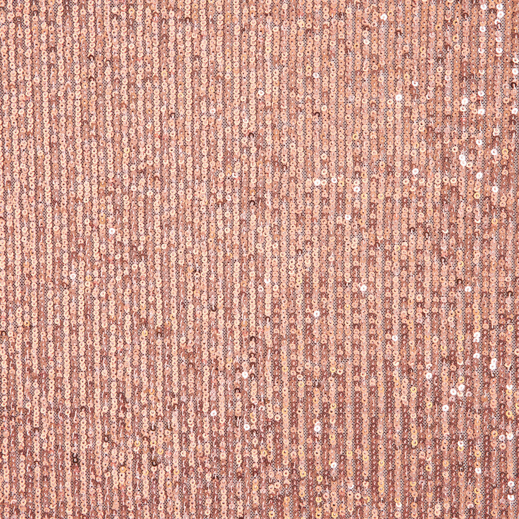 ROSE TAUPE | 25525 - ARIEL LINE SEQUIN STRETCH MESH - Zelouf Fabrics