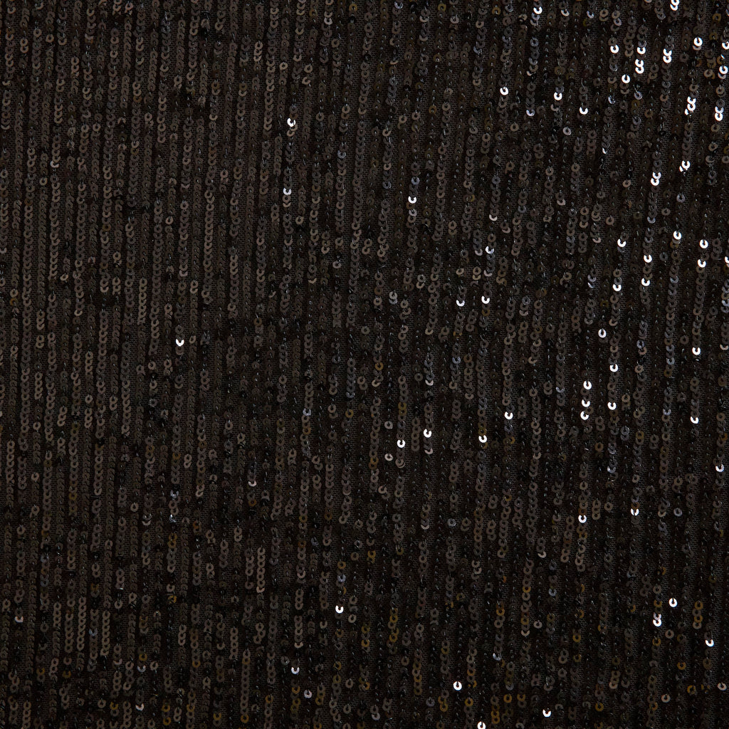 BLACK | 25525 - ARIEL LINE SEQUIN STRETCH MESH - Zelouf Fabrics