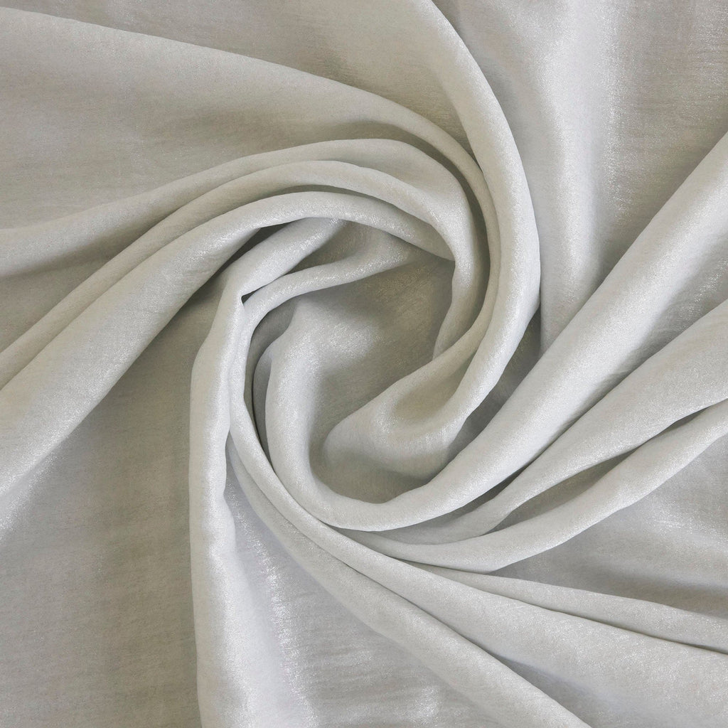 REMI METALLIC WOVEN  | 26382-FOIL WHITE/SILVER - Zelouf Fabrics