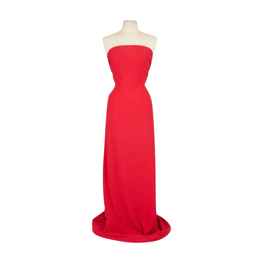 MODERN RED | 5664-LUREX - SCUBA CREPE LUREX - Zelouf Fabrics