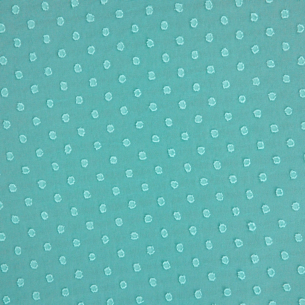 MODERN AQUA | 25917 - EVE CLIPPED DOT CHIFFON - Zelouf Fabrics